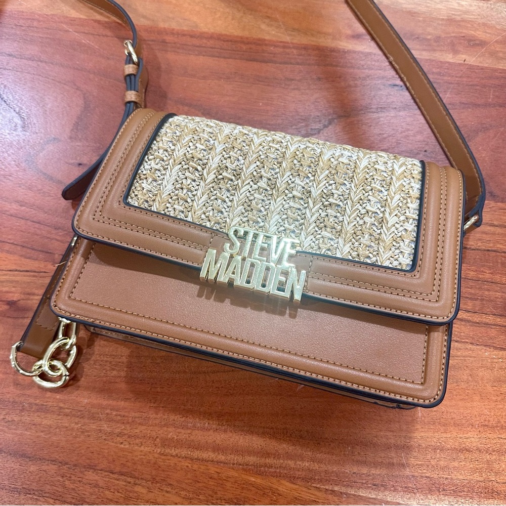 Steve Madden Wicker Crossbody Bag
